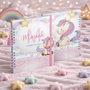 Caderneta de Vacinação Personalizada Bebê Menina com Nome e Capa Premium