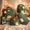 Kit Bolsa Maternidade Safari 5 Peças Completo com Trocador Impermeável