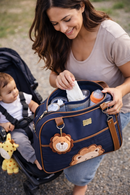 Kit Bolsa Maternidade Safari 5 Peças Completo com Trocador Impermeável