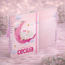 Caderneta de Vacinação Personalizada Bebê Menina Animais com Nome e Capa Premium