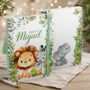Caderneta de Vacina Personalizada Safari Menino Capa Dura Premium