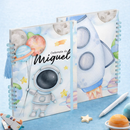Caderneta de Vacina Personalizada Astronauta Menino Capa Dura Premium