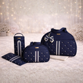 Kit Bolsas Maternidade Luxo com Pérolas e Trocador Completo