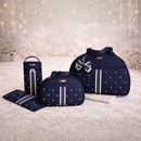Kit Bolsas Maternidade Luxo com Pérolas e Trocador Completo