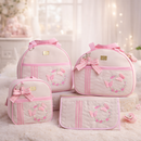 Kit Bolsas Maternidade Completo com Mochila e Trocador Borboleta