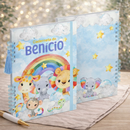 Caderneta de Vacina Personalizada Safari Menino Capa Dura Premium