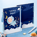 Caderneta de Vacina Personalizada Astronauta Menino Capa Dura Premium